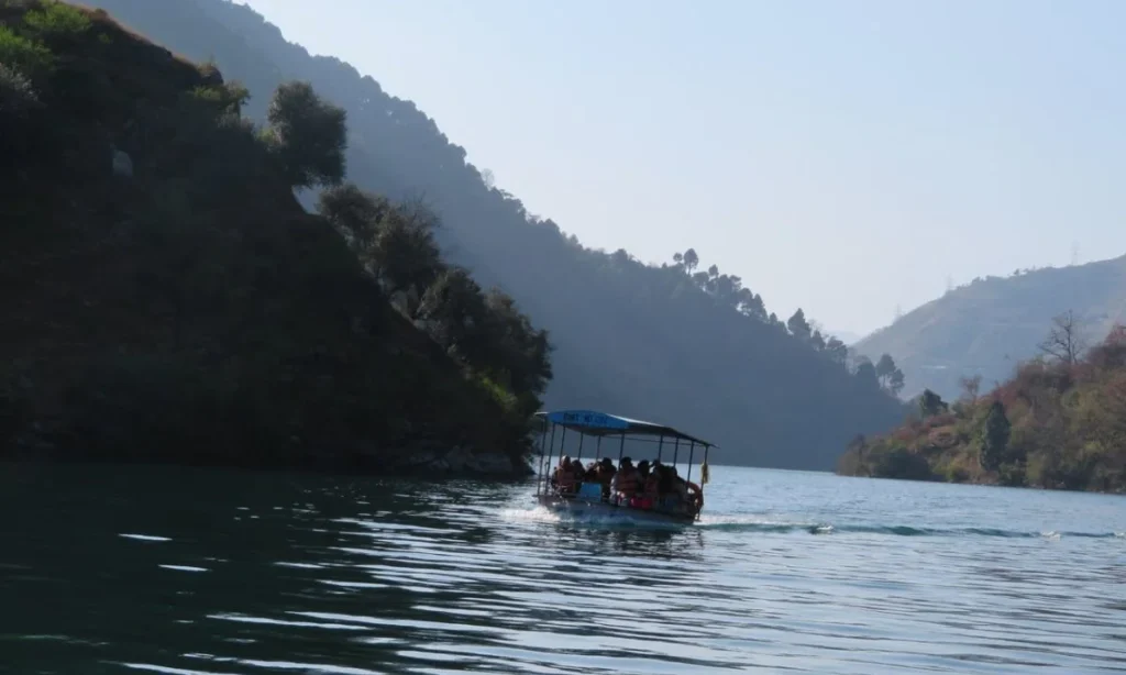 Boating at Chamera Lake